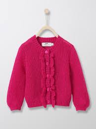 Chemisier t42/44 femme rose poudré col lavallière foulard haut xl 2xl 695 ! Cyrillus Baby Cardigan Mit Wolle Und Mohair In Fuchsie