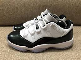 New Look At The Air Jordan 11 Low Emerald Air Jordans Air Jordan 11 Low Jordans