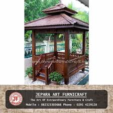 Toko Gazebo Kayu Jati Jepara Ukiran Minimalis Murah