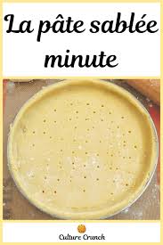 La Pate Sablee Minute La Recette Facile En 2020 Recette Facile Recette Pate Tarte Recette