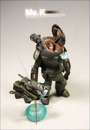 raccoon and recon artist maschinen krieger ma k combat armor mech retro futurism