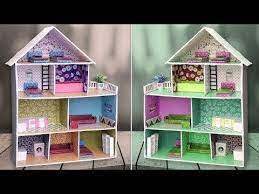 Diy Miniature Doll House Making Youtube Paper Doll House Paper House Diy Barbie Dolls Diy