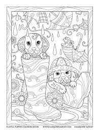 Rain Pups Playful Puppies Coloring Book By Marjorie Sarnat Dog Coloring Book Animal Coloring Pages Dog Coloring Page