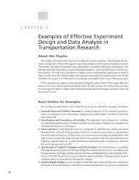 How to start your experiment. Chapter 3 Examples Of Effective Experiment Design And Data Analysis In Transportation Research Effective Experiment Design And Data Analysis In Transportation Research The National Academies Press