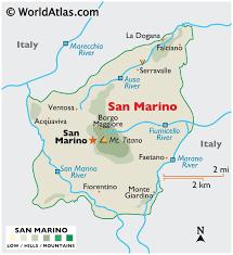 Italy played against san marino in 1 matches this season. San Marino Maps Facts World Atlas