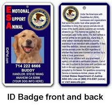 Esa Emotional Support Animal Id Tag And Badge Medical Alert Caduceus By Id4pet 37 50 Via Etsy Emotional Support Dog Emotional Support Animal Support Dog