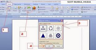 Modul paket office lengkap word, excel, ppoint, (bonus buku digital ms access) rp. Materi Tik Kelas 4 Sd Cara Membuat Diagram Galeri Di Microsoft Word 2007 Sekolah Dasar Islam