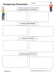 Ipad Graphic Organizer Character Comparison K 5 Computer Lab