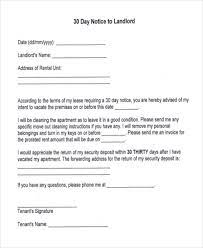 There is no iso 30 day notice form. Free 8 Sample 30 Day Notice To Landlord Forms In Pdf Ms Word