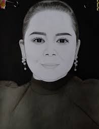 Artwork of the Week!! Sunday, April 7, 2024. [Abstraction in magenta, aqua,  and black] is a drawing, done using felt-tip marker and watercolor washes  by Atelier 17 founder, printmaker Stanley William Hayter (