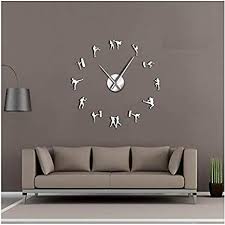 Maybe you would like to learn more about one of these? Amazon Com Wpfzh Acrylic Wall Clock Martial Art Taekwondo Figures Diy Giant Wall Clock Kickboxing Karate Guys Wall Stickers Decorative Large Wall Clock Watch Silver 37inch Home Kitchen