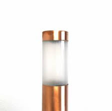 Led Copper Bollard Light In Raw Copper Yardbright Landscape Lighting Garden Path And Outdoor Lighting