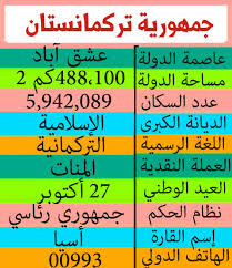 قررت تركمانستان استئناف منافسات كرة القدم البلاد بحضور الجماهير مطلع الأسبوع المقبل لتصبح ثاني دولة العالم تسمح بحضور جماهير للمباريات، وقت توقف فيه نشاط. Ø¯ÙˆÙ„Ø© Ø±Ù‚Ù… Ù¡Ù¡Ù¡ Turkmenistan Ø¬ØºØ±Ø§ÙÙŠØ§ Ø¯ÙˆÙ„ Ø§Ù„Ø¹Ø§Ù„Ù… Facebook