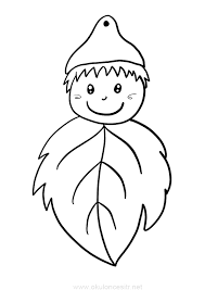 Yaprak Kalibi Ve Boyama Sayfasi Okuloncesitr Preschool Yaprak Boyama Sayfalari Cocuklar Icin Sanat