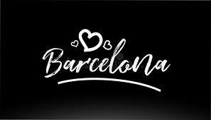 Can't find what you are looking for? Barcelona Black And White City Hand Written Text With Heart Logo Stock Vector Illustration Of Design Written 138736252