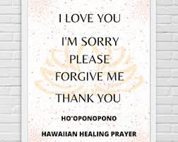 Breathing (ha) 9 rounds 4. Ho Oponopono Prayer Etsy