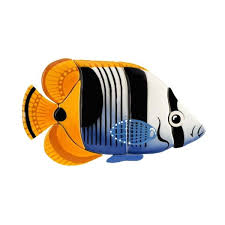 saddled butterflyfish ceramic pool mosaic by custom mosaics inc sb57 blue water pool mosaics mosaic pool custom mosaic swimming pool mosaics