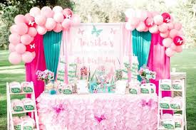 Each family of party supplies offers tableware (table cover, plates, cups, and napkins), decorations, invitations, party favors, and specialty products like games and costumes. Butterflies Birthday Party Ideas Photo 8 Of 11 Catch My Party