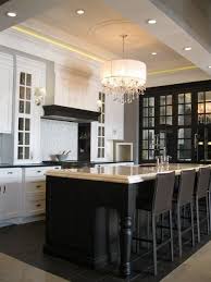 50 Shades Of Black And White Home Decor The Cottage Market Black Kitchen Island Mirrored Kitchen Cabinet Black Kitchens