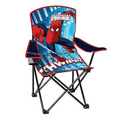 Spiderman Youth Folding Chair With Armrest And Cup Holder All4hiking Com Folding Chair Camping Chairs Spiderman