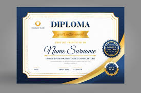 Allow me to share with you these 24 free appreciation certificate templates using microsoft word to assist you in preparing and printing your own appreciation certificate design quickly. Certificate Template In Blue And Golden Free Vector Vectorkh