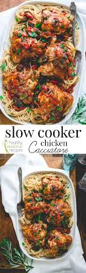 The Best Slow Cooker Chicken Cacciatore You Ve Ever Had Recipe Slow Cooker Chicken Healthy Slow Cooker Slow Cooker Chicken Healthy