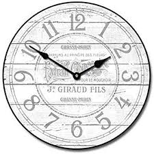We make beautiful clocks in many shapes and sizes. Amazon Com The Big Clock Store Vintage Parfum White Wall Clock Available In 8 Sizes Most Sizes Ship 2 3 Days White Wall Clocks Wall Clock Black Wall Clock