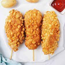 This is the easiest mozzarella corn dog recipe! French Fry Corn Dog Mozzarella Hotdog Christie At Home