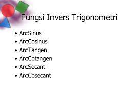 2 slide fungsi balikan trigonometri. Pertemuan 5 Bab 2 Fungsi Ppt Download