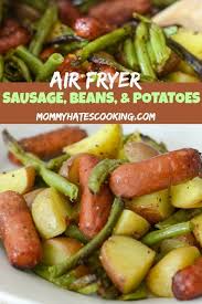 Air Fryer Sausage Beans Potato Hash Are A Great Easy Air Fryer Dinner Option That Uses Air Fryer Recipes Healthy Air Fryer Dinner Recipes Air Fryer Recipes
