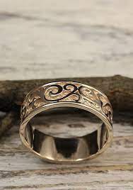 Men S Wedding Band With Monograms Unique Mens Wedding Etsy In 2021 Mens Wedding Rings Unique Mens Wedding Bands White Gold Wedding Ring Set