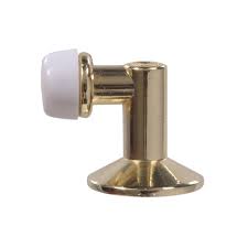 While stoppers are usually mounted on doors or walls, we also have bumper or floor models you can use if you can't attach anything to walls or don't want to mark wallpaper. Brass Floor Mounted 90 Degree Angled Rubber Door Stop Taiwantrade Com