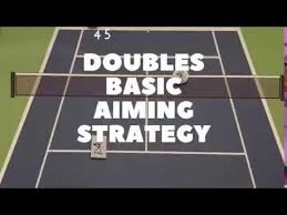 The key to high level doubles centers on first serve, first tennis volley, and return of serve. Basic Doubles Tennis Strategy Where To Aim Youtube
