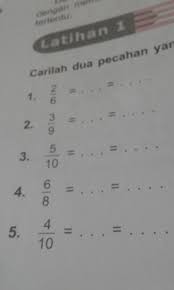 Bentuk pecahan desimal dari 5 per 6 adalah. Carilah 2 Pecahan Yg Senilai Dengan Pecahan Berikut No 1 Sampai Dengan 5 Plisssssssss Tlng D Brainly Co Id