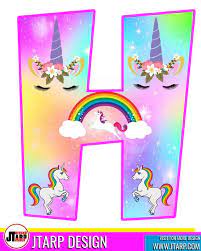 unicorn party printables free alphabet letters and number jtarp party printables free unicorn party happy birthday lettering