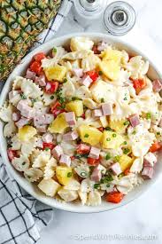 Chicken bacon spinach pasta the cozy cook. Ham Pineapple Pasta Salad Spend With Pennies