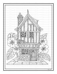 The house is a wooden, clay or reinforced concrete structure in which people live, surrounded by walls, divided into rooms, with their own roof and sometimes a garden. Pin On Coloring Pages
