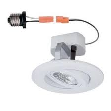 Commercial Electric 4 In White Recessed Led Gimbal Trim Cer4742awh30 At The Home Depot Mobile Recessed Lighting Designers Fountain Led Lights
