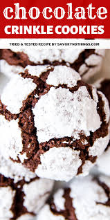 Chocolate Crinkle Cookies Chocolate Crinkle Cookies Recipe Chocolate Crinkle Cookies Chocolate Crinkles
