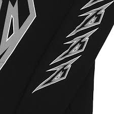Metallica M Bolt Logo W Sleeve Print Pullover Hoodie Black
