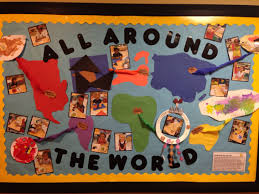 Around The World Around The World Around The World All Around The World Bulletin Board We Studied At Least One Country From Each Continent And Ma World Bulletin Board World Bulletin Holidays Around The World