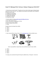 Soal un biologi sma 2016. Soal Un Biologi Sma Terbaru Tahun Pelajaran 2016