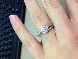 Ladies With Low Set Stones Curved Band Or Mind The Gap Weddingbee Round Diamonds Wedding Band Pave Wedding Bands Thin Diamond Band