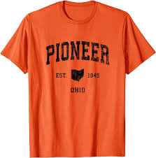 Pioneer Ohio OH Vintage Athletic Black ...