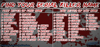 Find Your Dexter Serial Killer Name Project Fandom