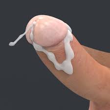 male penis with sperm 3D Модель in Анатомия 3DExport