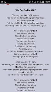 She Was The Right Girl Jon Langston Song Quotes Music Lyrics Song Artists
