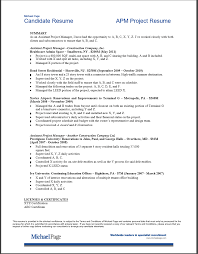 How To Craft The Perfect Project List Michael Page Resume Resume Template Business Template