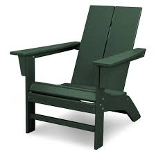 Polywood St Croix Contemporary Adirondack Green Contemporary Adirondack Chairs Adirondack Chair Polywood