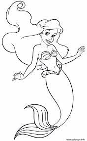 Coloriage Princesse Ariel La Petite Sirene Dessin Ariel La Petite Sirene à  imprimer
